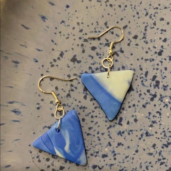 Handmade Clay Earrings - Fire & Ice Series - Picture 11 of 16